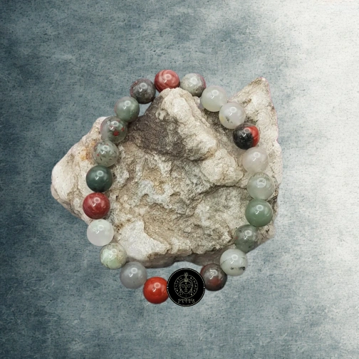 African Bloodstone Bracelet - To Remove Fears & Bring Hopes